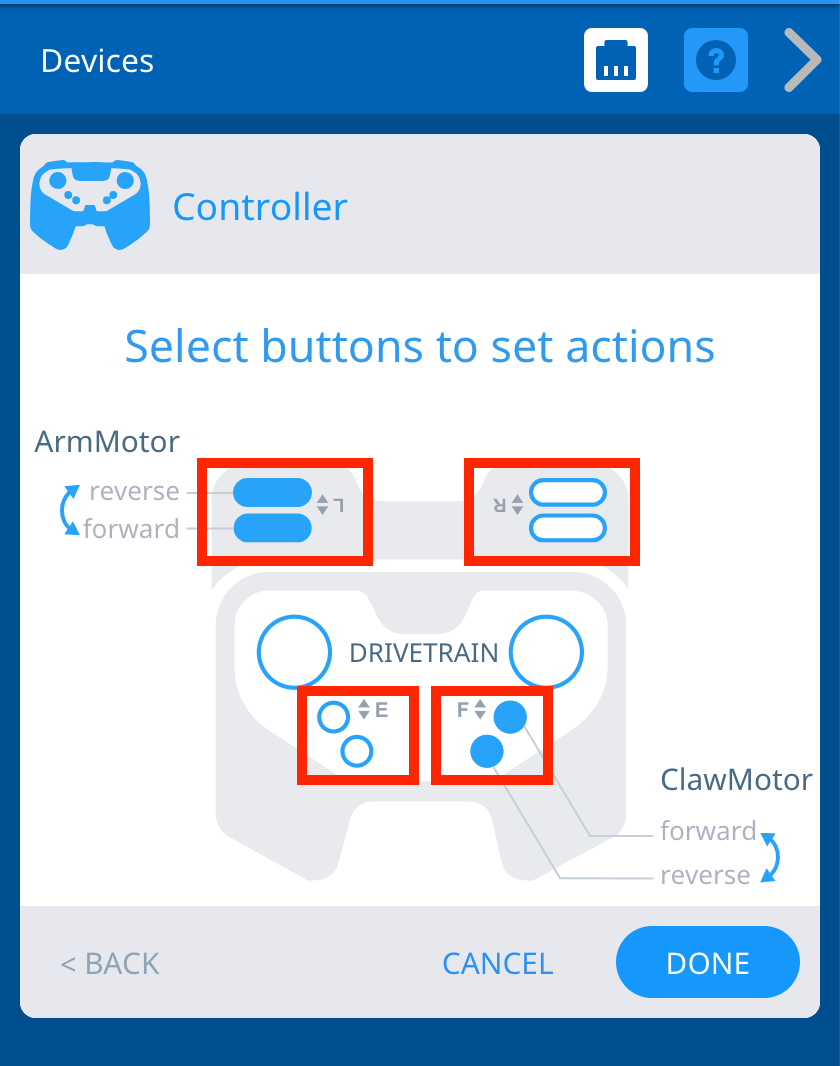 Configuring A Custom IQ Controller In VEXcode IQ Knowledge Base