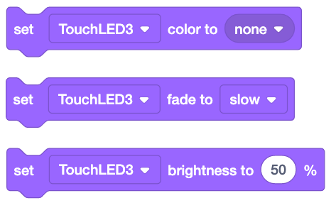 When touching color () Block