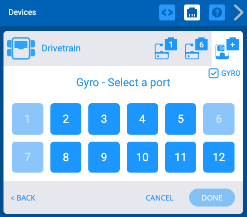 Vex iq store gyro sensor programming