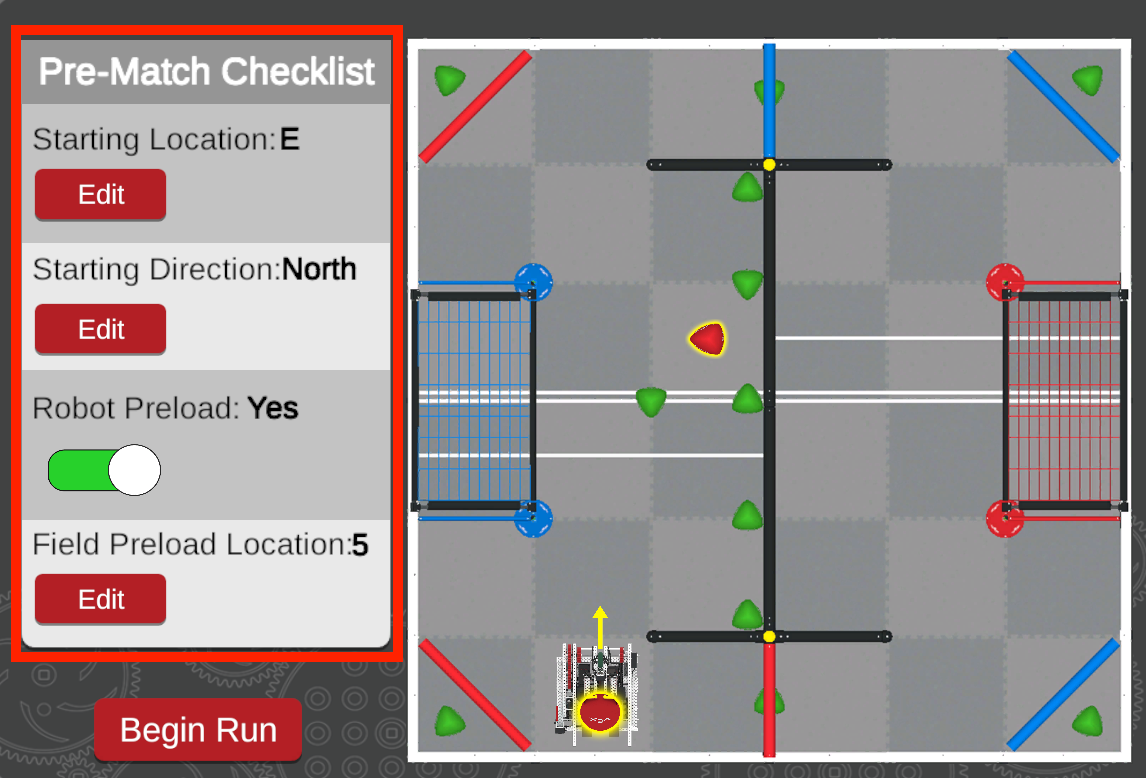 Using the VRC Over Under Playground Window – VEX Library