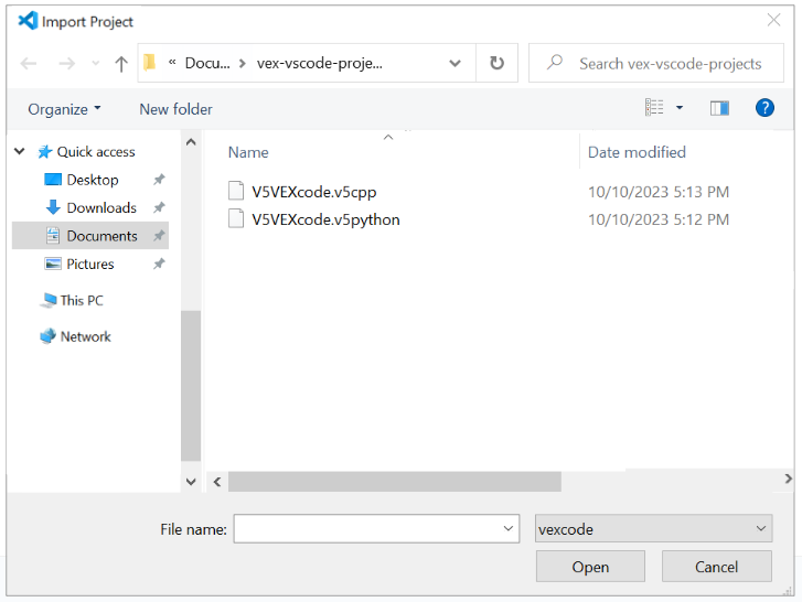 Screenshot of the VS Code Extension interface for V5, showcasing features and functionalities designed to enhance coding efficiency and user experience.