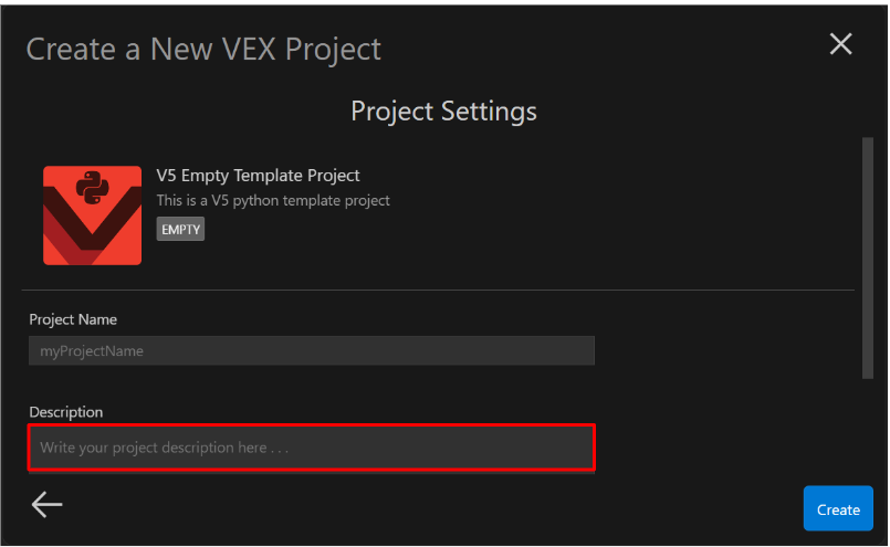 Creating VS Code Projects for EXP - VEX Library