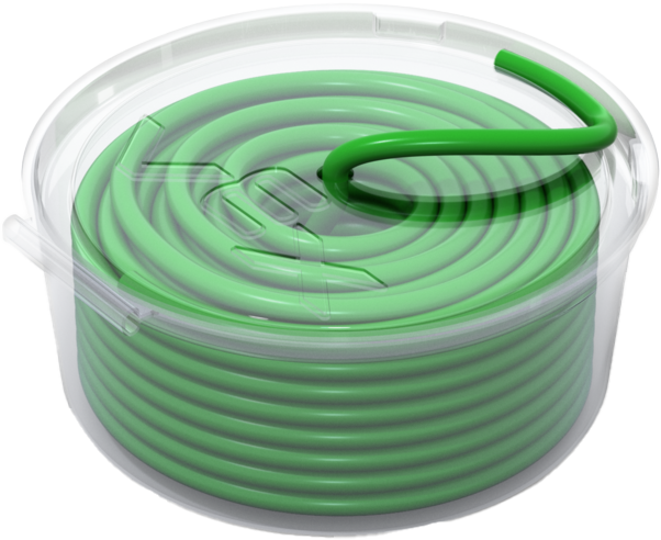 Image of 4 millimeter tubing used in pneumatics, showcasing its features and applications in Career and Technical Education.