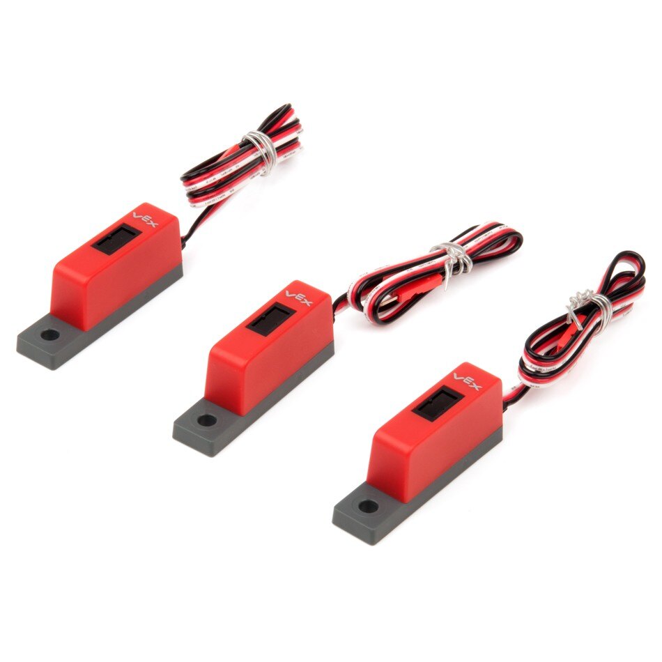 Imagem de um dispositivo rastreador de linha usado em CTE (Educação Profissional e Técnica) para fins educacionais, mostrando seu design e funcionalidade no contexto de ensino de robótica e automação.