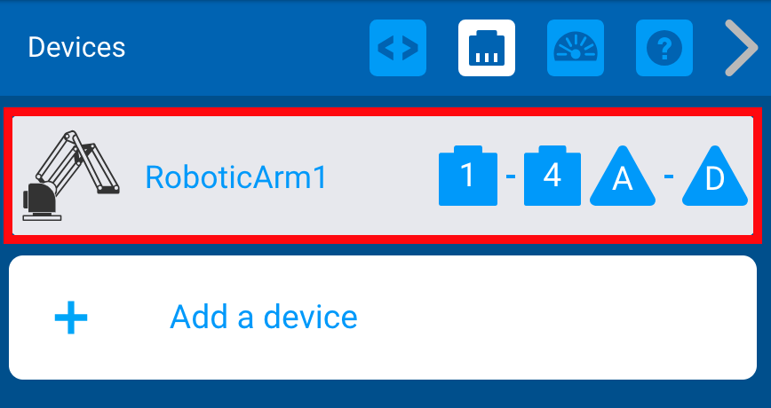 Diagrama de un dispositivo ARM utilizado en robótica VEX, que ilustra sus componentes y diseño, relevante para la educación profesional y técnica y la programación VEXcode.