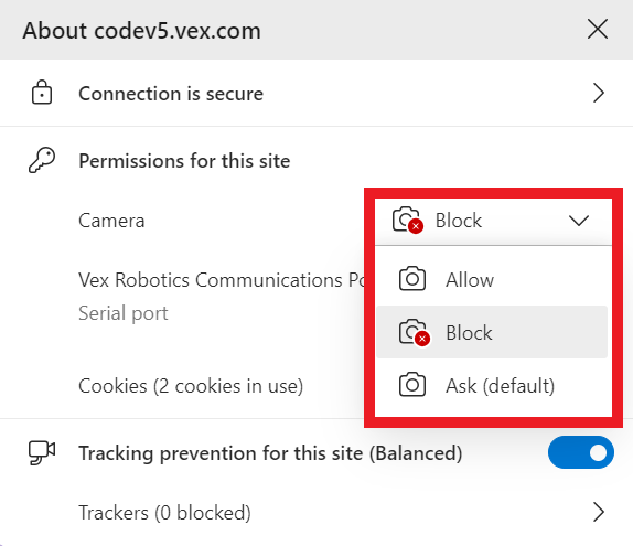 该图表说明了 VEX V5 AI 视觉传感器的特性和组件，包括标记的部件和功能，以增进对其在机器人应用中的功能的理解。