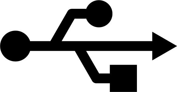 Abbildung eines USB-C-Laptop-Anschlusssymbols, das im Zusammenhang mit der Einrichtung der CTE-Arbeitszelle für berufliche und technische Bildung verwendet wird.