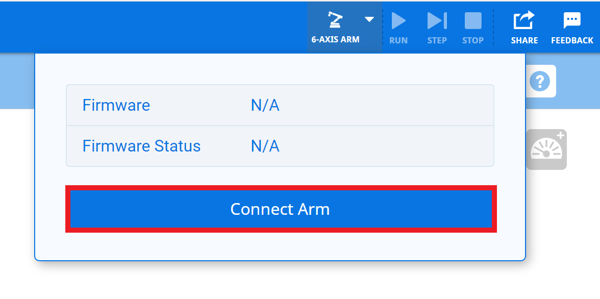 Schéma montrant comment se connecter à un bras 6 axes en CTE, illustrant les composants et le câblage nécessaires pour une configuration correcte.