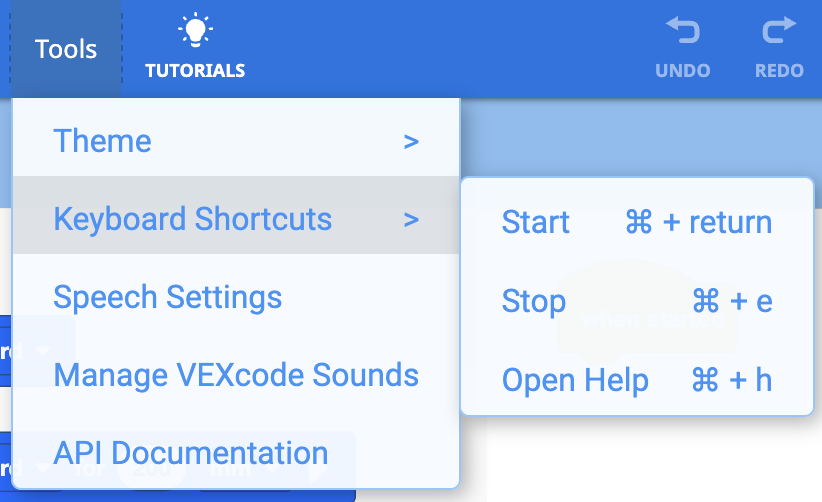 Imagem do tutorial dos blocos VEX V5 ilustrando vários blocos de programação e suas funções para programação de robótica, apresentando um guia visual para ajudar os usuários a entender a codificação baseada em blocos.