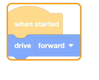 Diagrama que ilustra los bloques V5 utilizados en los tutoriales de robótica, mostrando varios tipos de bloques y sus conexiones para las tareas de programación.