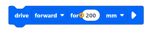 Zrzut ekranu interfejsu samouczka VEX IQ Blocks, prezentującego bloki programistyczne i opcje budowy i sterowania robotami w ramach platformy VEX IQ, przeznaczonego do celów edukacyjnych oraz dla początkujących entuzjastów robotyki.