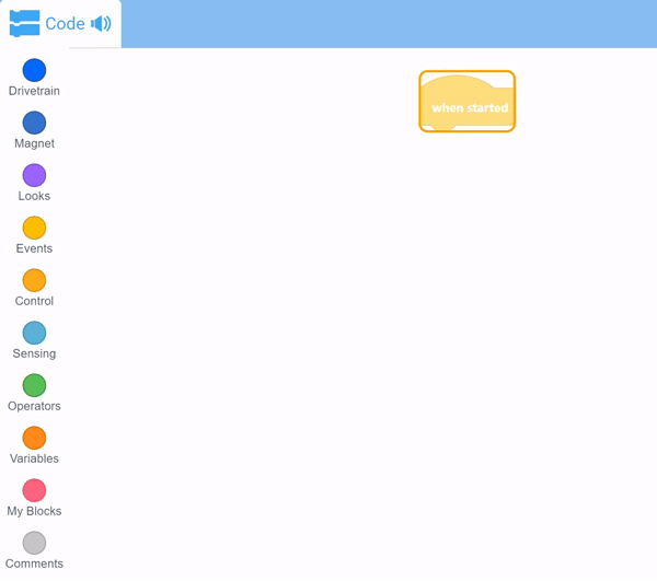 Ảnh chụp màn hình giao diện hướng dẫn VEX IQ Blocks, giới thiệu các khối lập trình và thành phần mã hóa cho robot giáo dục, được thiết kế để hỗ trợ người mới bắt đầu học VEXcode IQ và nâng cao kỹ năng robot của họ.