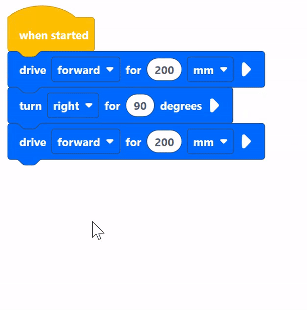 Zrzut ekranu interfejsu VEXcode IQ przedstawiający najważniejsze funkcje programowania robotów VEX IQ, w tym bloki kodu, narzędzia do zarządzania projektami i przyjazny dla użytkownika design na potrzeby robotyki edukacyjnej.