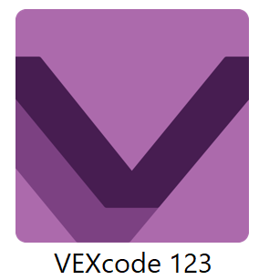 Ícone da aplicação VEXcode 123 instalada no Windows.