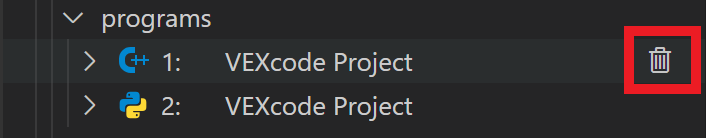 Kursors atrodas virs programmas mapē Programmas, un blakus tai ir iezīmēta atkritnes ikona.