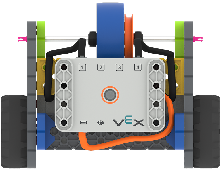 コードベース 2.0 ロボットの上から見た図。