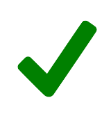 green check mark
