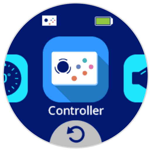 Экран AIM со значком, изображающим контроллер One Stick, под которым написано Controller.