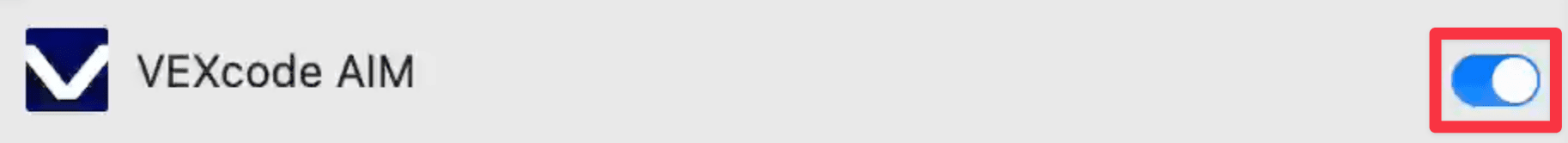 Aynı görüntü, bu sefer açma/kapama düğmesi açık konumda.