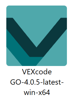 VEXcode GO Installer icon as shown after downloading it for Windows.