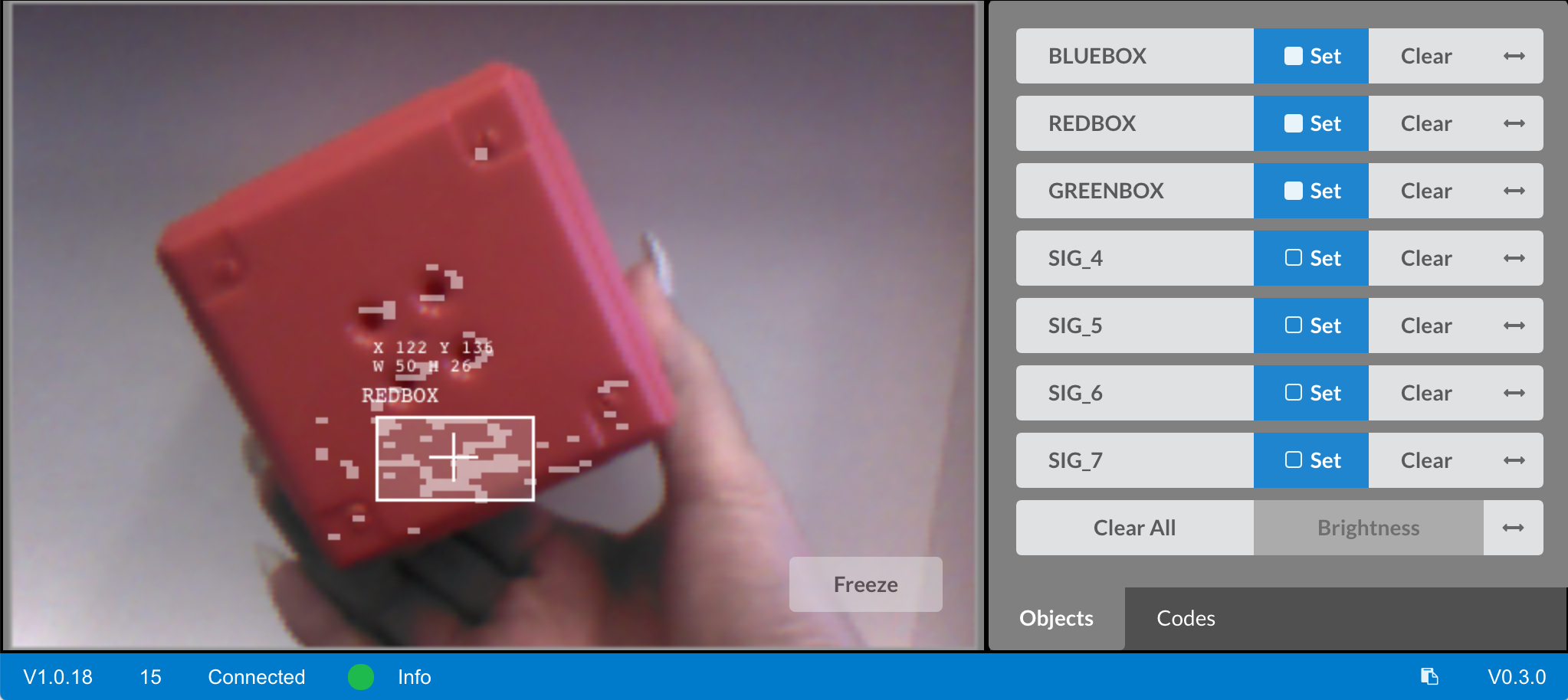 Vex v5 store vision sensor code