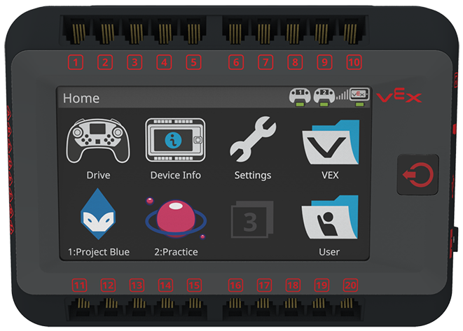 V5 Robot Brain Overview – STEM Library