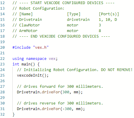 robotc programming examples