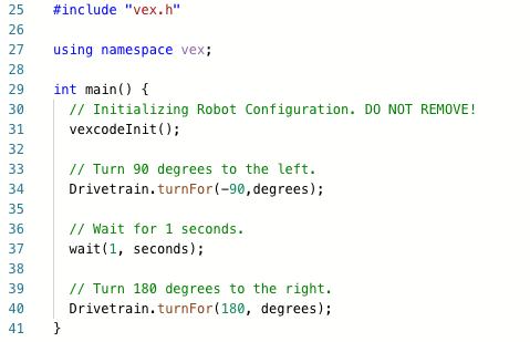 Vex hot sale v5 programming