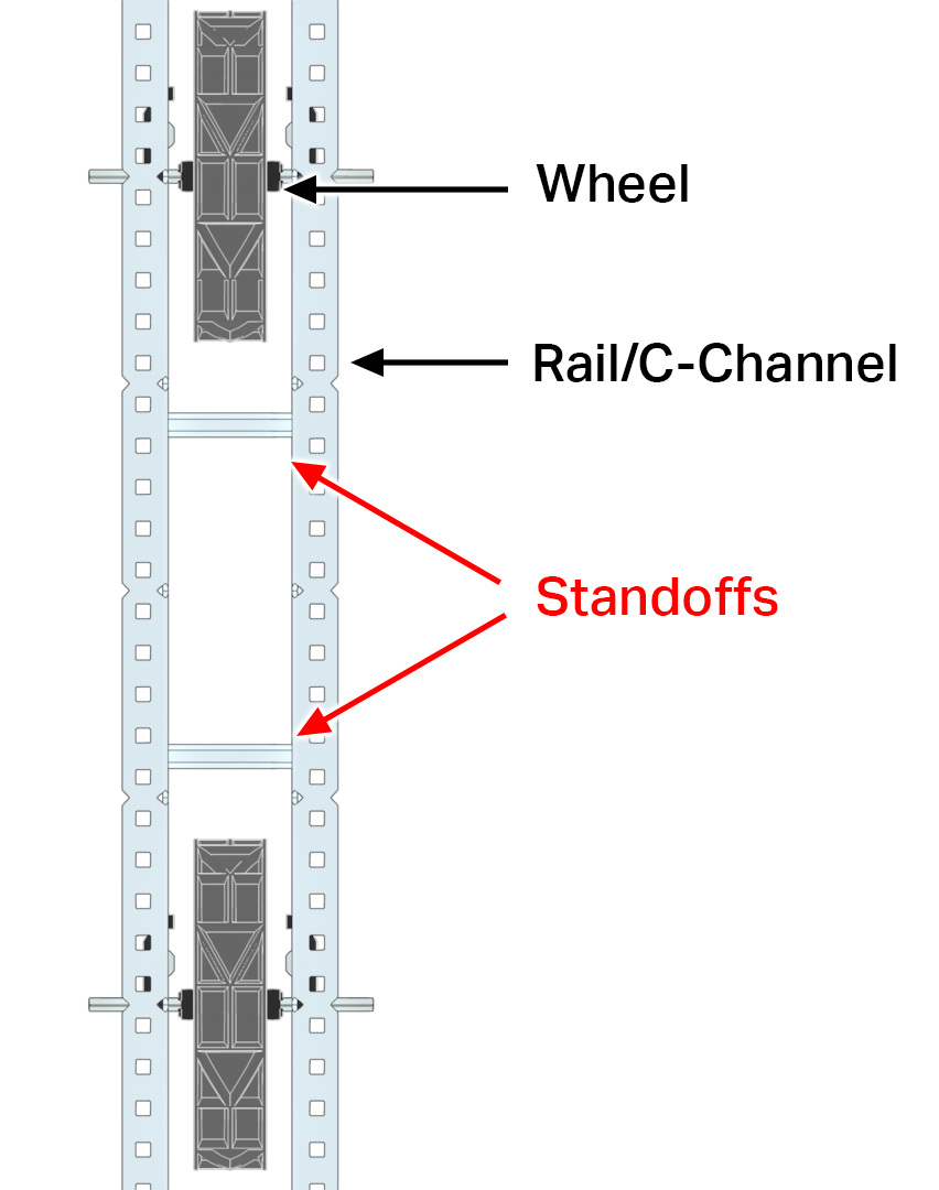 Illustration montrant des conseils d'assemblage pour les composants de la catégorie V5, mettant en évidence les pièces et les connexions clés pour une construction efficace.