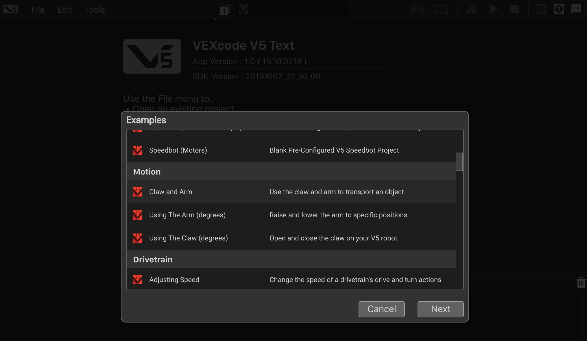 Screenshot of a tutorial interface for V5 Category Description, showcasing various features and options available for users, with highlighted sections for easier navigation and understanding.