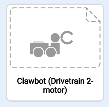 رمز Clawbot Drivetrain