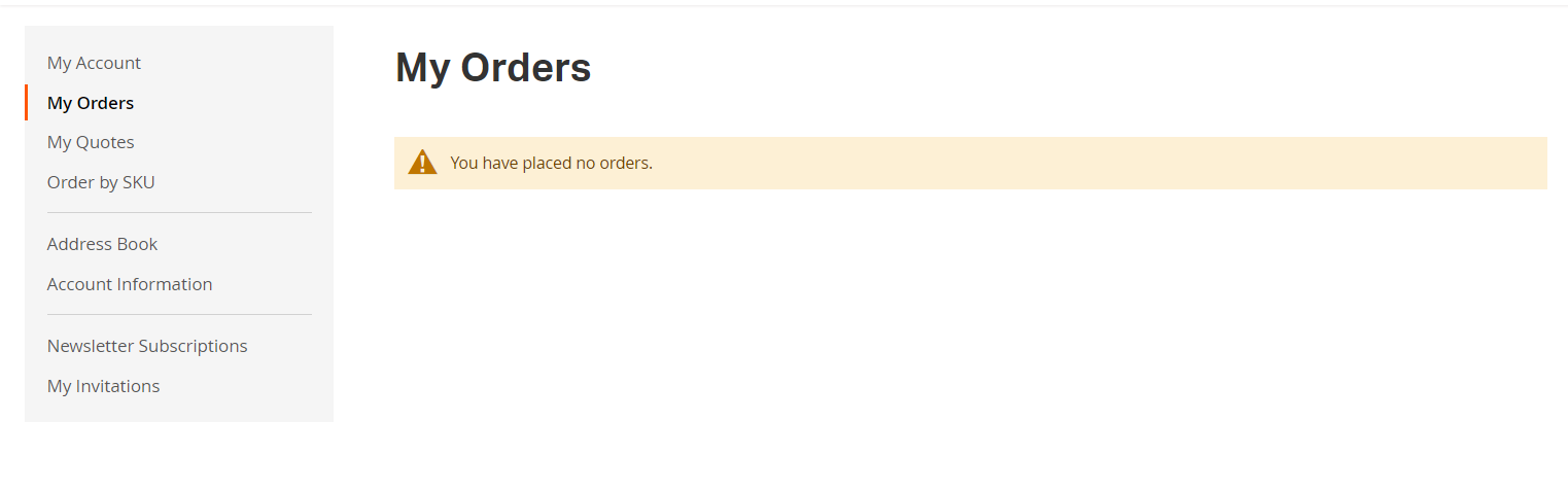 Screenshot displaying a list of recent orders with order status on the right side, illustrating the international order processes in the General Category Description section.