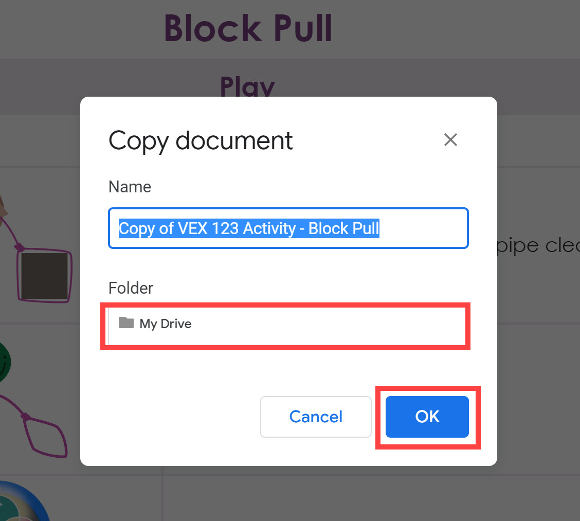 Customizing Resources Using Google Drive for VEX GO – VEX Library