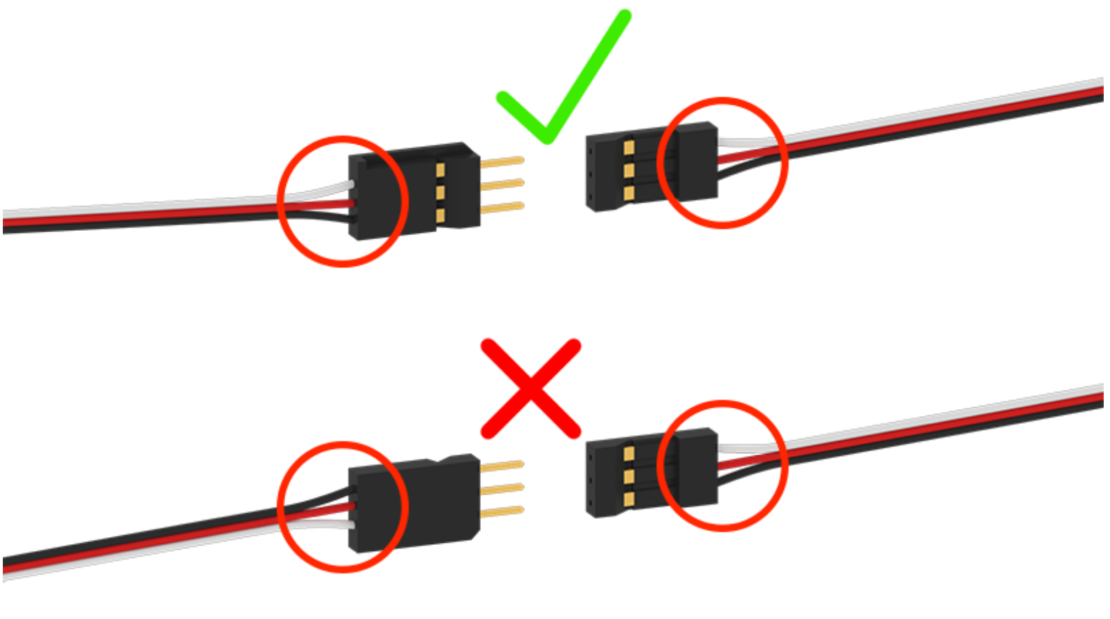 Check all 3-wire extension cables