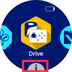 L'icône Robot sur l'écran du robot est sélectionnée dans la case rouge.