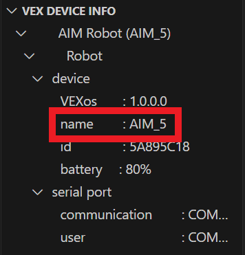 The new name appears in the name field.