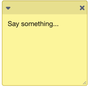Note VEXcode ressemblant à une note autocollante jaune.
