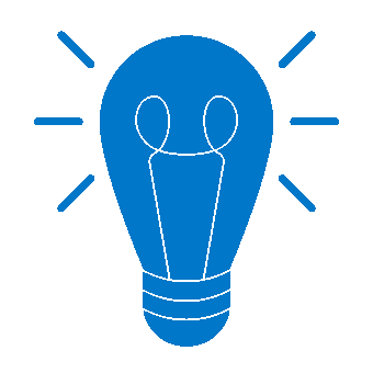 Lightning bulb icon for the Rethink section.