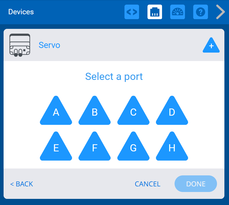 VEXcode V5 Devices menu with the 3-Wire Port menu shown.
