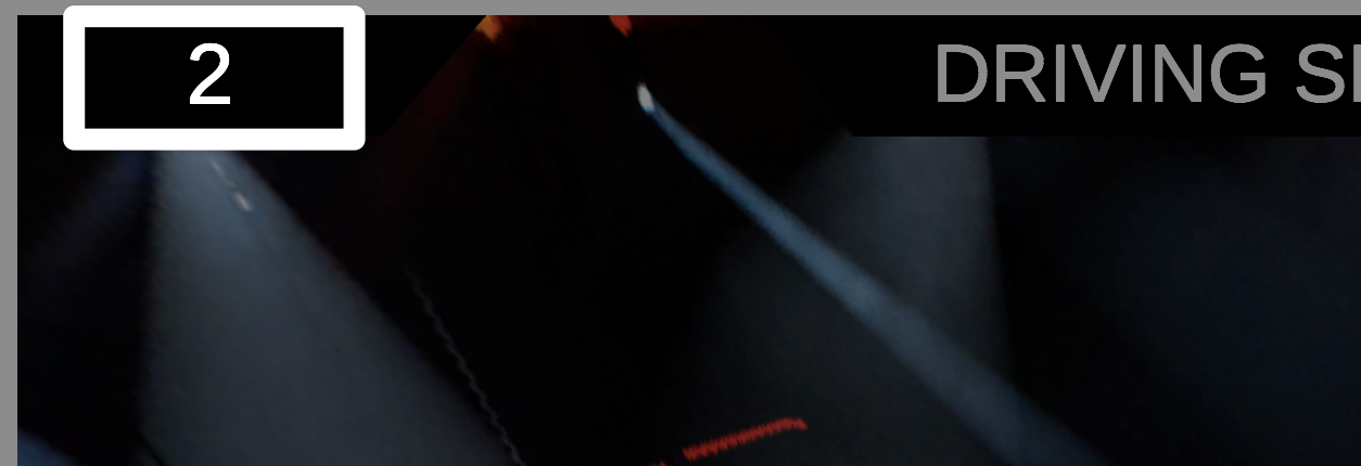 A close-up screenshot of the upper left corner of the Practice window, with the score of 2 highlighted, to the left of the word Driving.