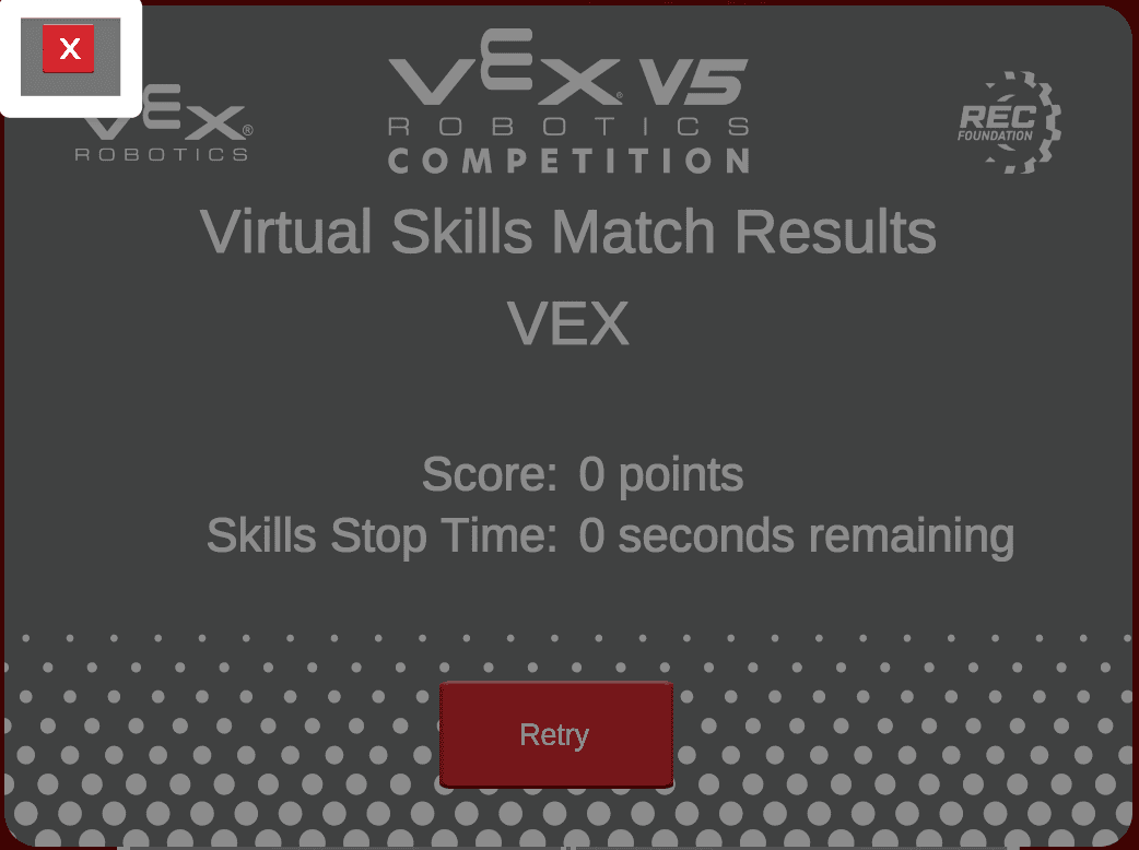 The same image as the one previous, with the red X button in the upper left corner highlighted to show what to select to close the window.