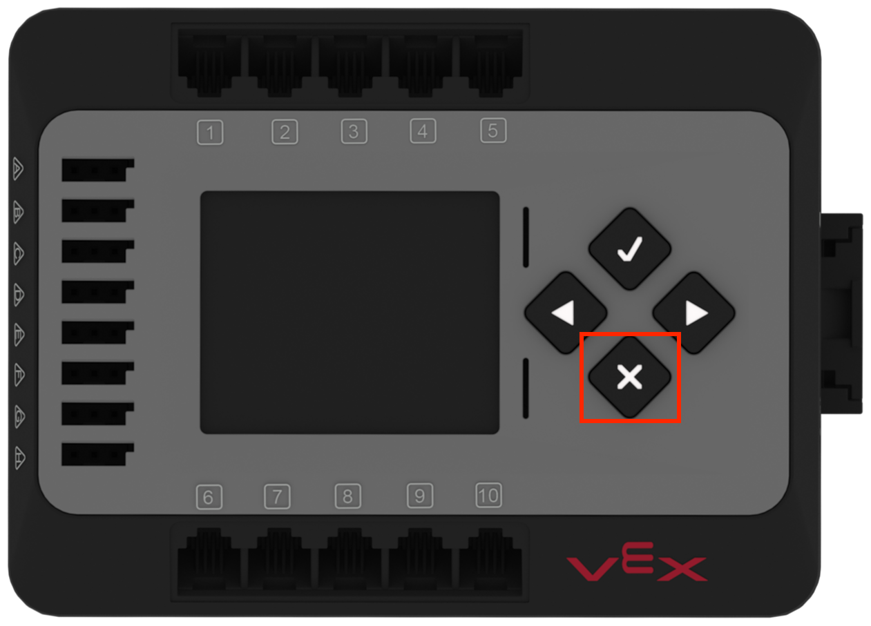 Brain with its X button highlighted.
