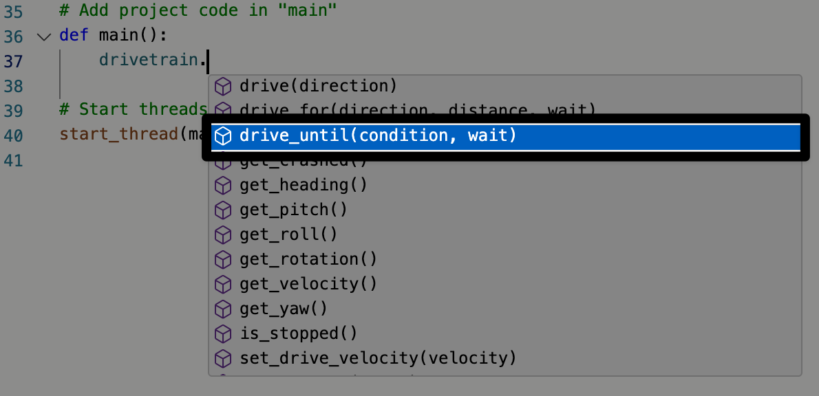 A screenshot of the selection option to choose the second method completion option. The show emoji method is highlighted.