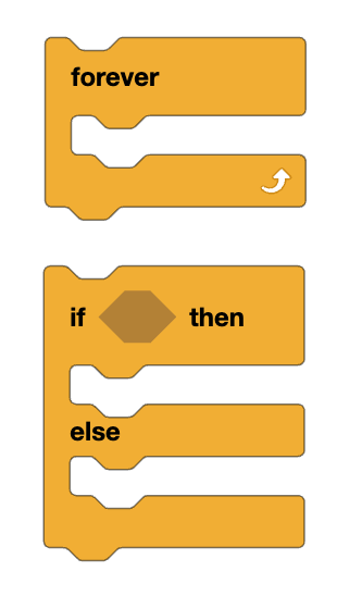 forever block and if else block