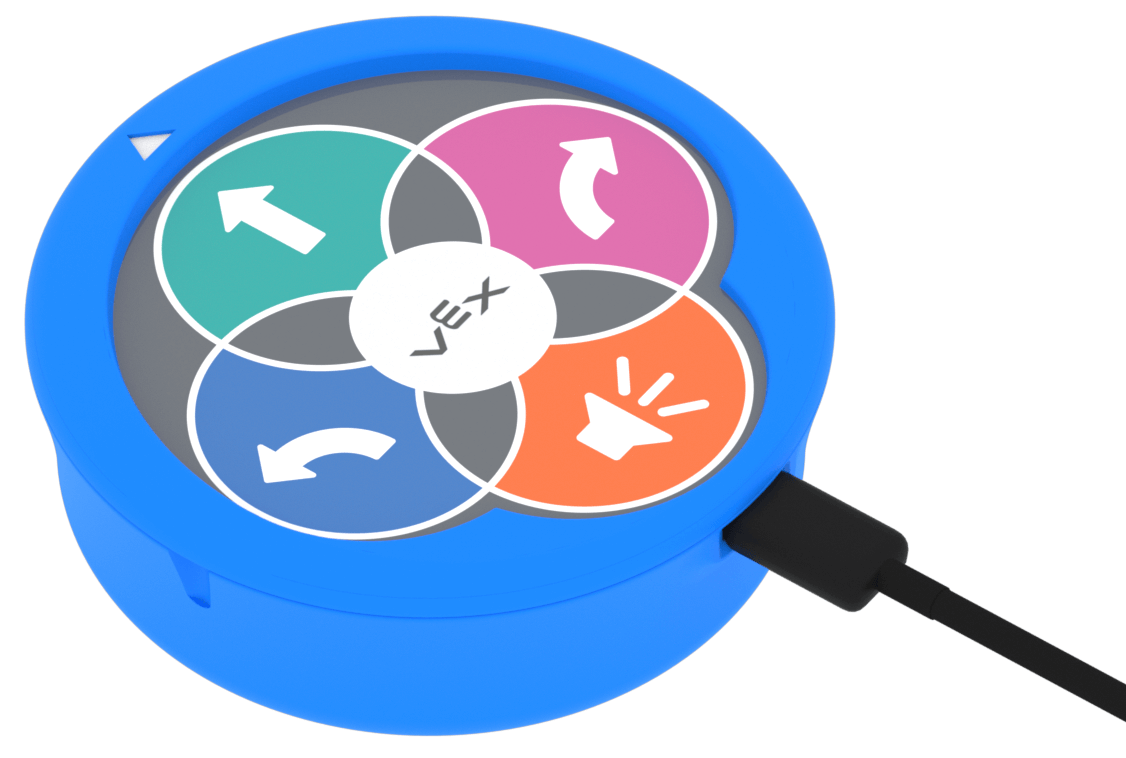 123 Robot en cours de chargement avec un câble USB C.