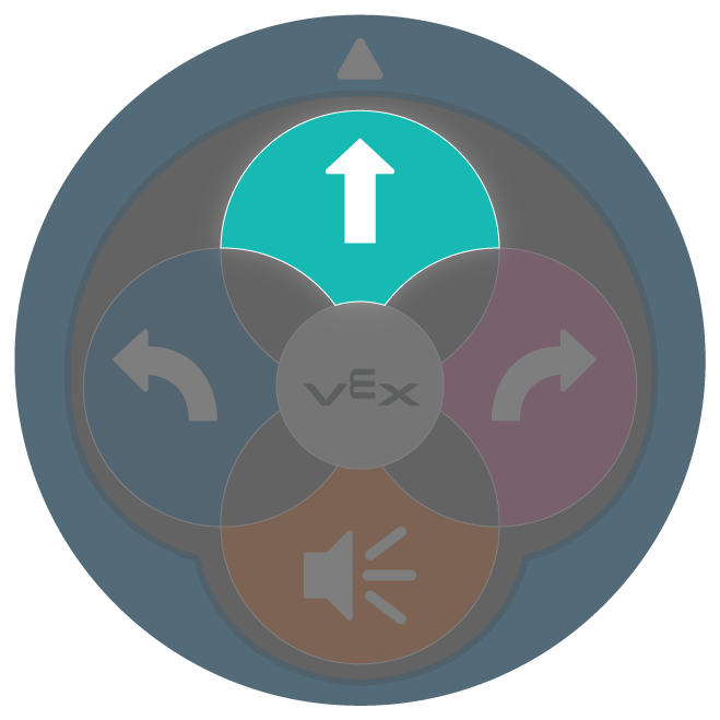 El botón Mover en la parte frontal del robot 123 está resaltado.