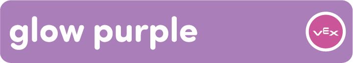 Tarjeta codificadora VEX 123 de color morado brillante.