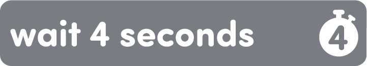 VEX 123 Đợi 4 giây Thẻ Coder.