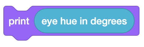 VEXcode 123 Vytiskněte blok zásobníku, který obsahuje blok reportéru hodnot časovače ve svém slotu parametrů tisku.