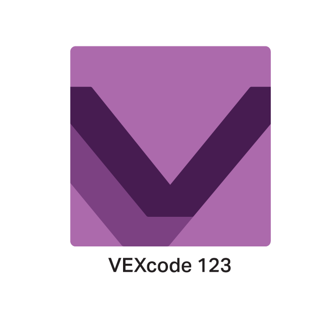 VEXcode 123 programos piktograma.
